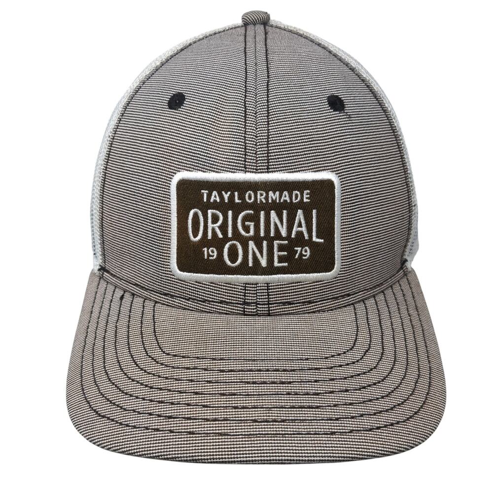 TaylorMade Original One Snapback Mesh Back Trucker Hat Brown One Size
